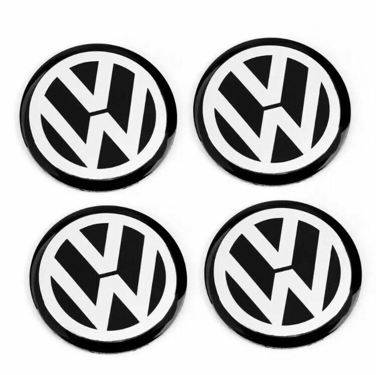 Lot de 4 Pièces Logo Voiture Roue Hub Caps Autocollants 56mm-90mm Volkswagen
