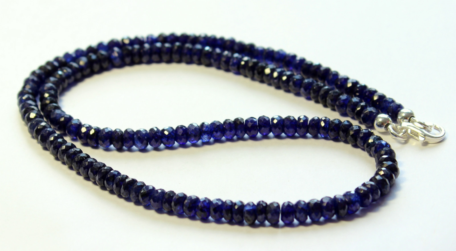 Saphir Collier de Pierres Précieuses à Facettes Anneau Bleu Bijoux Saphir Collier de Pierres Précieuses à Facettes Anneau Bleu Bijoux