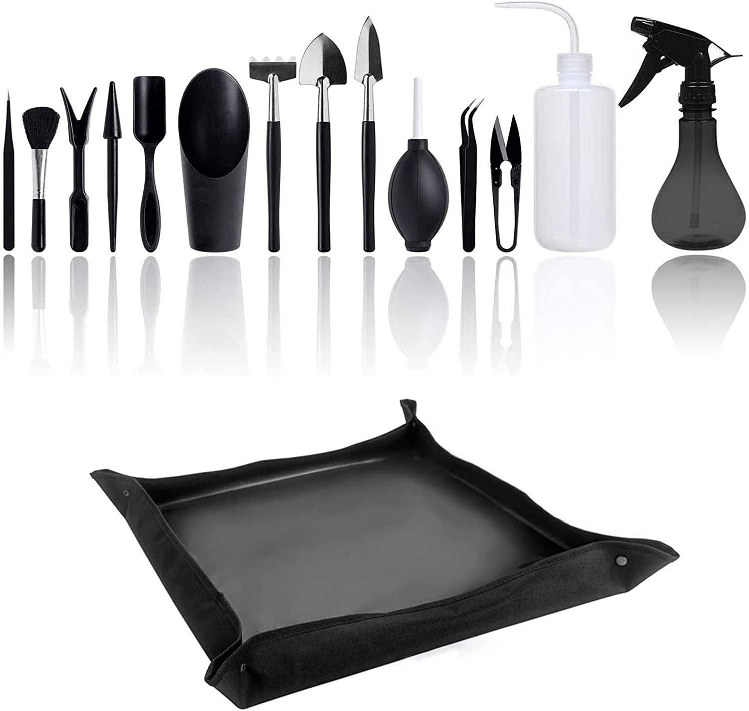 Komake 15 Pcs Kits Outils De Jardinage Bonsaï,Ensemble D’Outils De Jardin,Mini