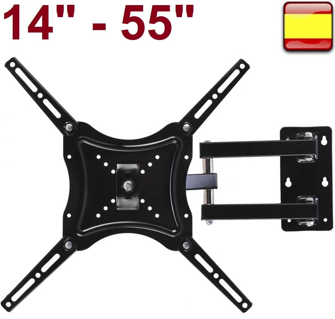 Soporte de pared para Tv LCD LED MONITOR televisor Giratorio 14″ 32″ 42″ 46″ 55″ Soporte de pared para Tv LCD LED MONITOR televisor Giratorio 14″ 32″ 42″ 46″ 55″