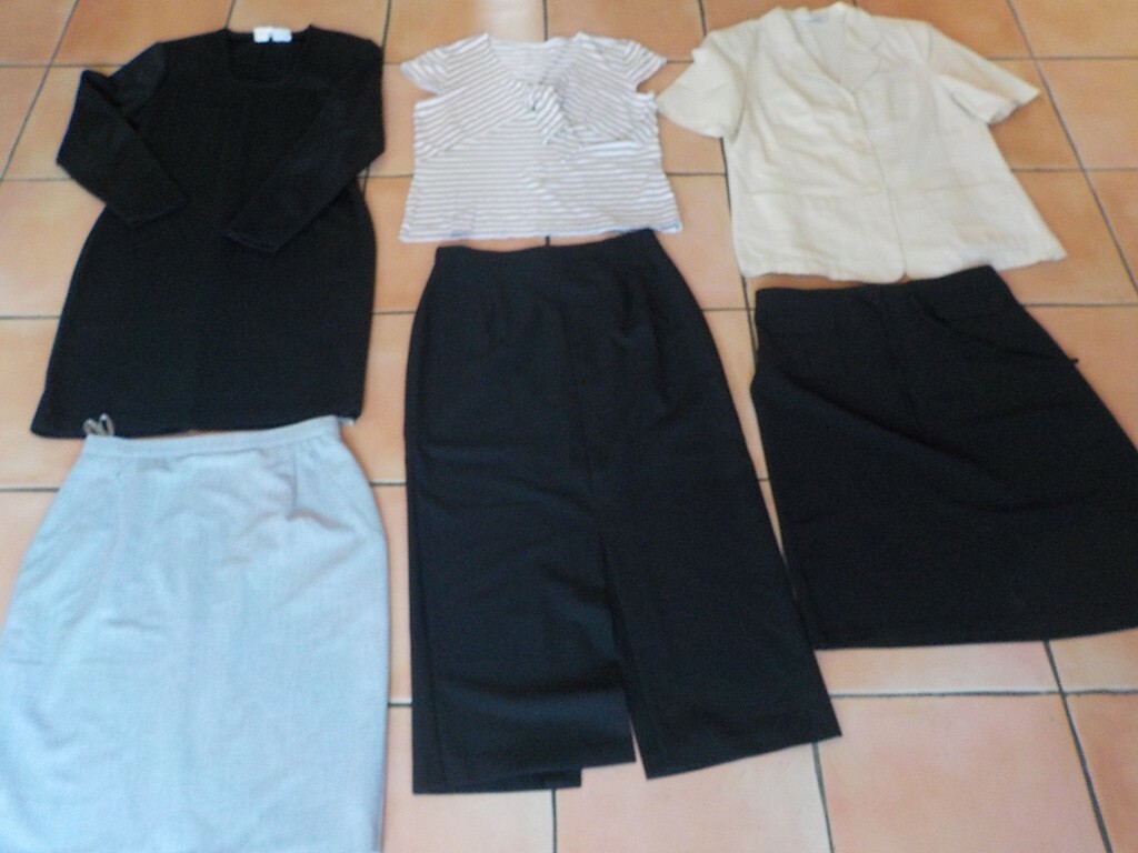 Lot 5 vêtements robe jupe veste taille 42 TBE Lot 5 vêtements robe jupe veste taille 42 TBE