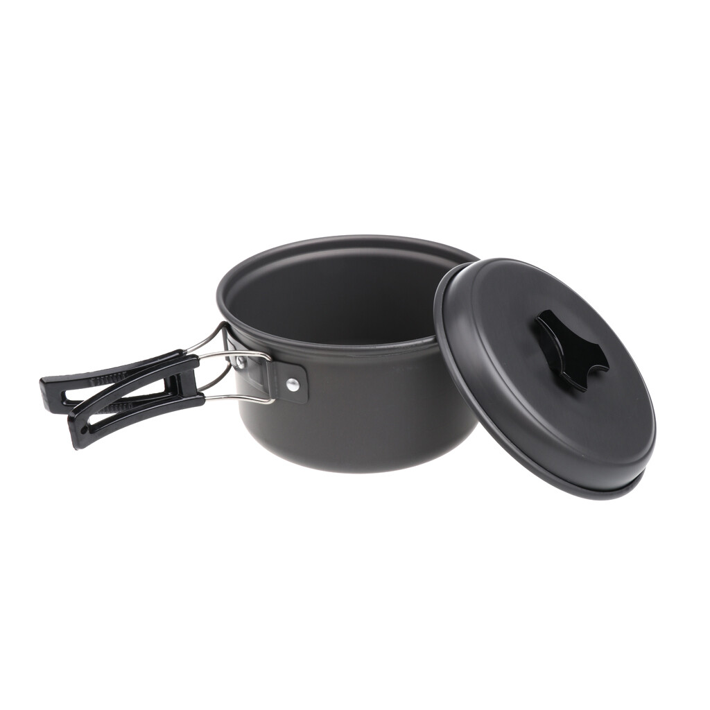 En plein air Camping Pot Antiadhésive Outil De Cuisson Randonnée Batterie En plein air Camping Pot Antiadhésive Outil De Cuisson Randonnée Batterie