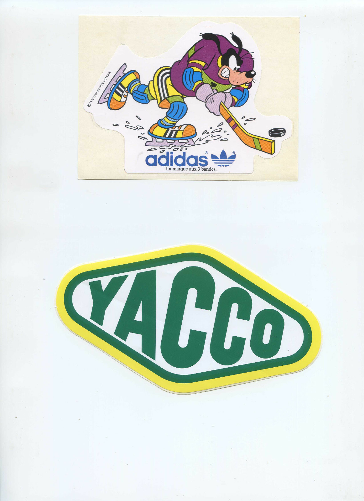 autocollants Adidas yacco