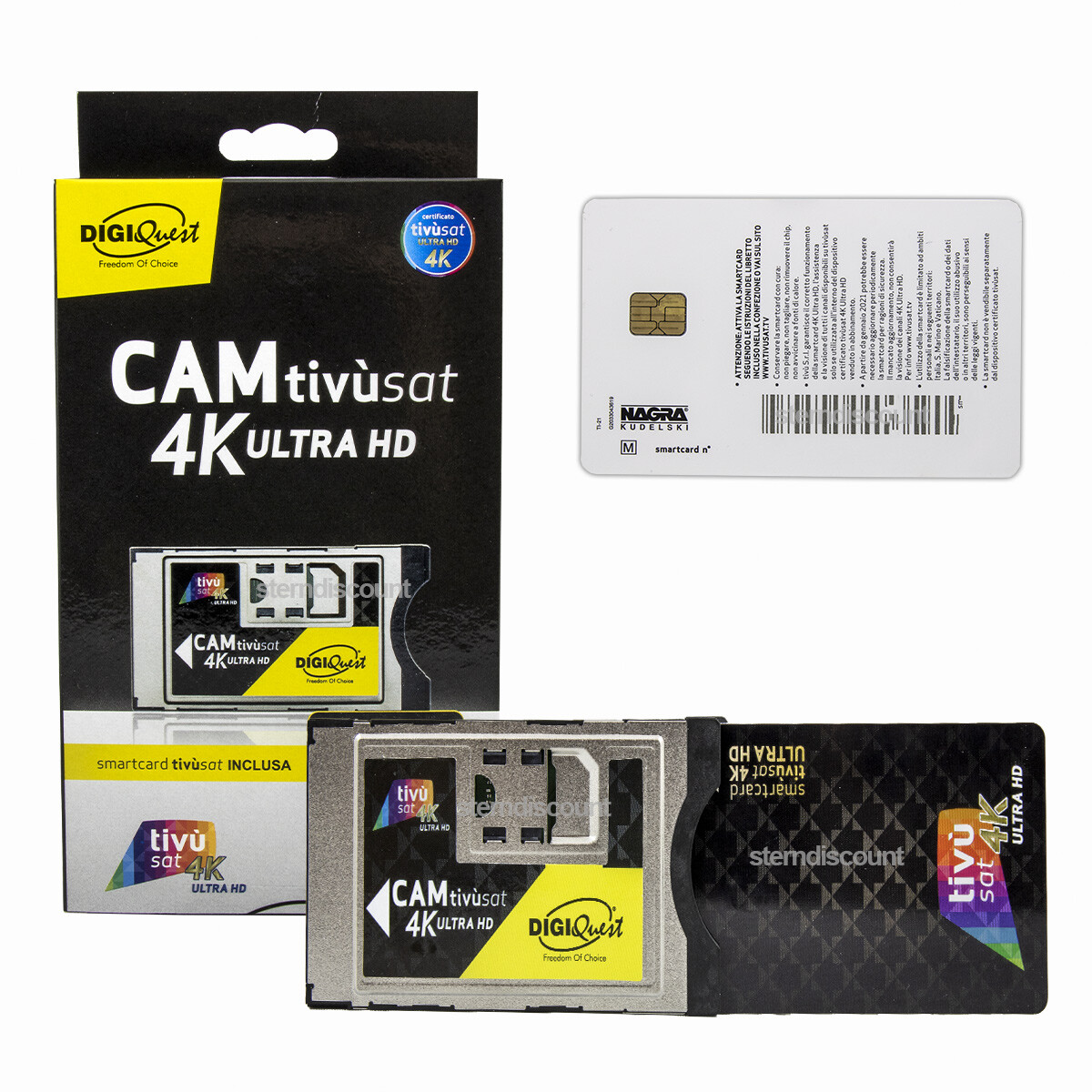 Tivusat Modul 4K + Karte Aktiviert ++ Ultra HD Smartcard CAM Tivùsat RAI 4K NEU Tivusat Modul 4K + Karte Aktiviert ++ Ultra HD Smartcard CAM Tivùsat RAI 4K NEU
