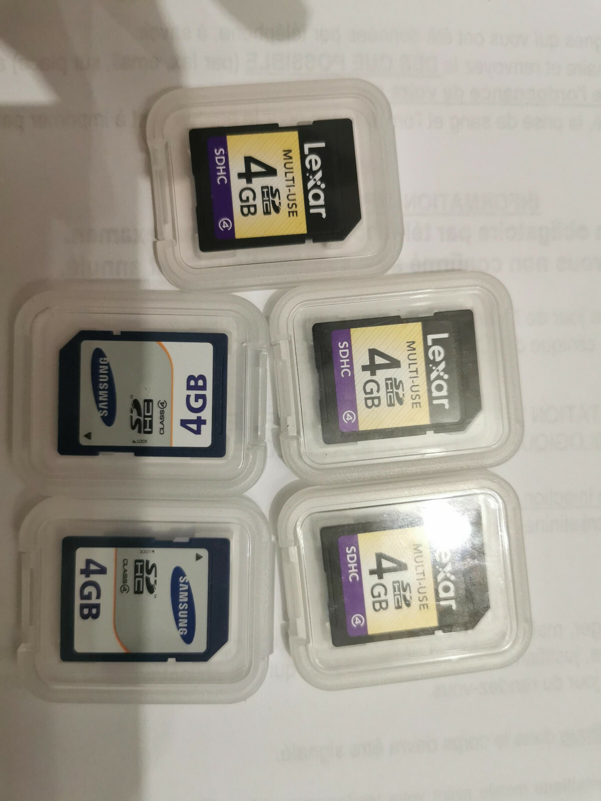 carte mémoire sd 4gb occasion