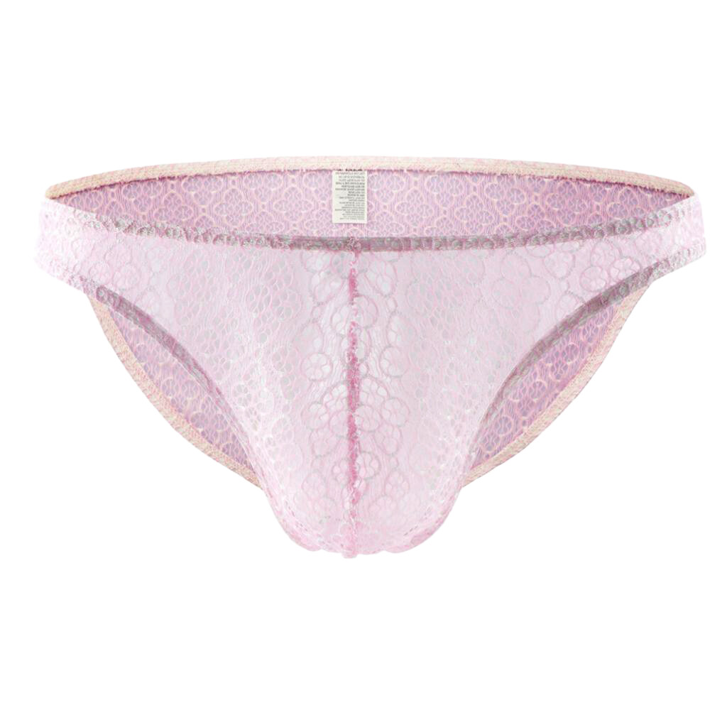 Sous-vêtements pour hommes en dentelle transparente Bulge