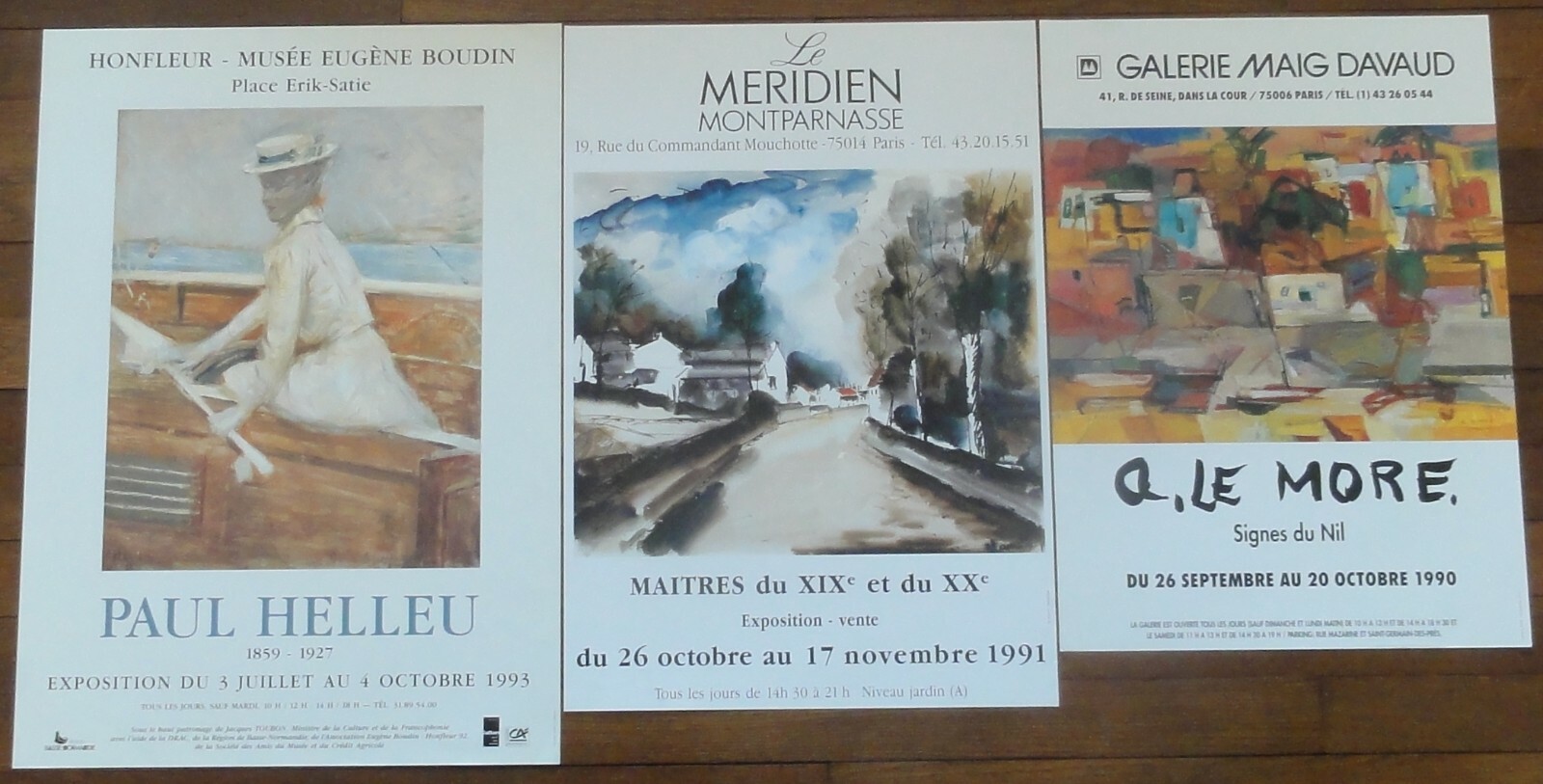 Affiches Expositions Peintures HELLEU No 48. Vintage Painting Posters Nr 48. Affiches Expositions Peintures HELLEU No 48. Vintage Painting Posters Nr 48.