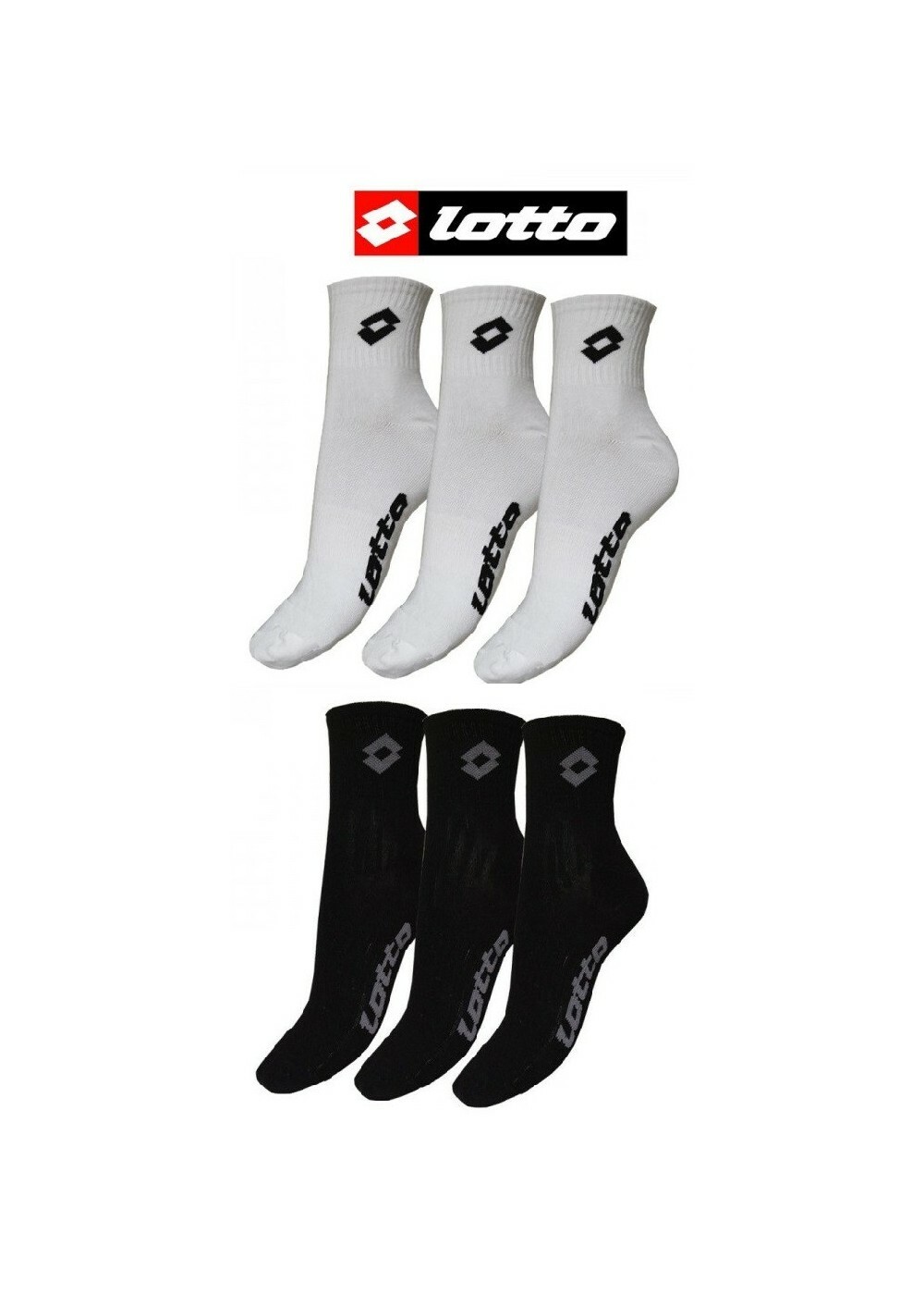 Lot 3 paires de chaussettes lotto sport Lot 3 paires de chaussettes lotto sport