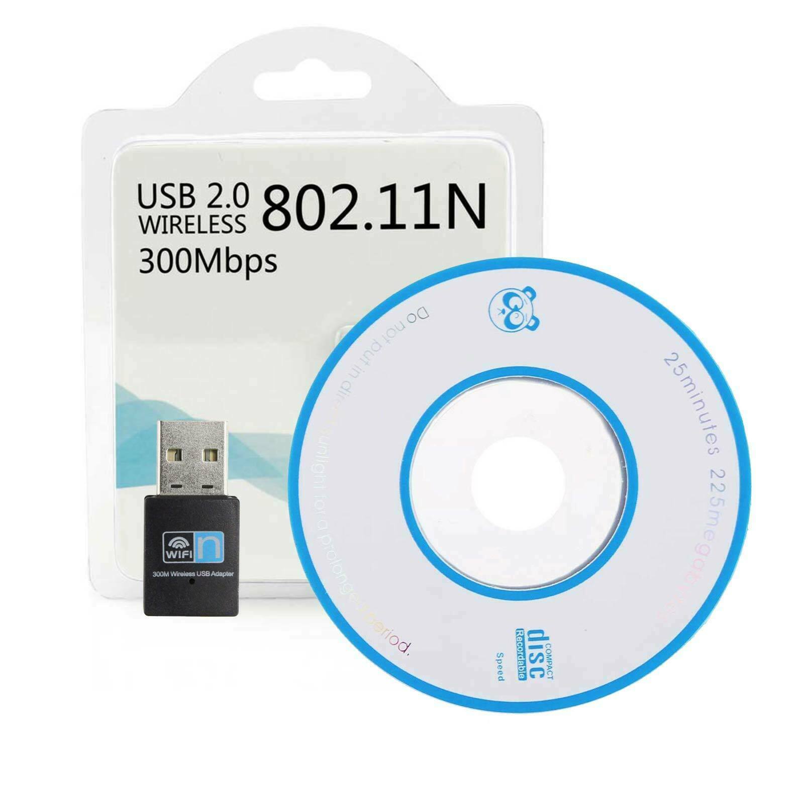 Adaptateur USB sans fil N WiFi Dongle Carte réseau LAN 802.11n 300 Mbps Win10 8 Adaptateur USB sans fil N WiFi Dongle Carte réseau LAN 802.11n 300 Mbps Win10 8