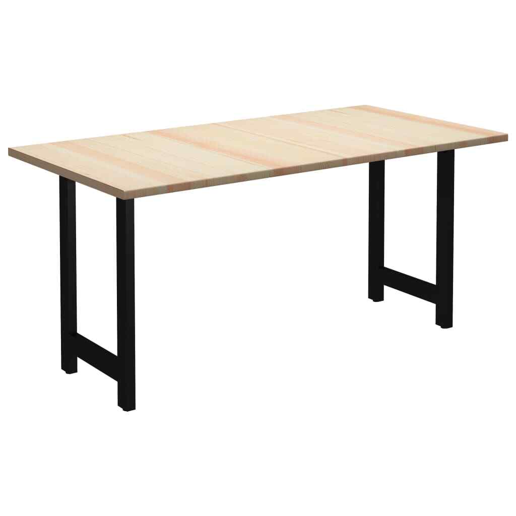 vidaXL Bois de Pin Table de Salle à Manger 180x90x76 cm Cuisine Dîner Repas vidaXL Bois de Pin Table de Salle à Manger 180x90x76 cm Cuisine Dîner Repas