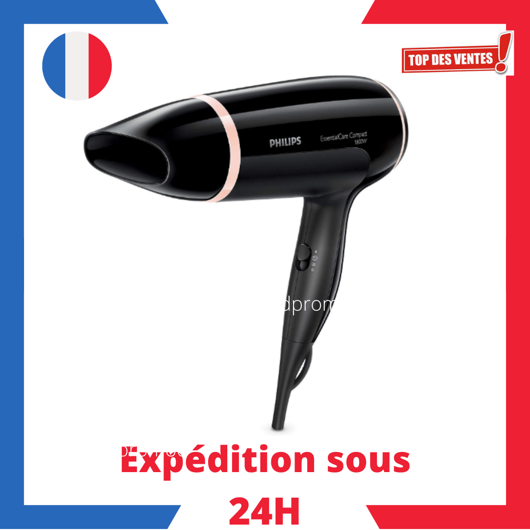 Philips Sèche-cheveux 1800W ThermoProtect Touche Air froid Comptact Puissant fr Philips Sèche-cheveux 1800W ThermoProtect Touche Air froid Comptact Puissant fr
