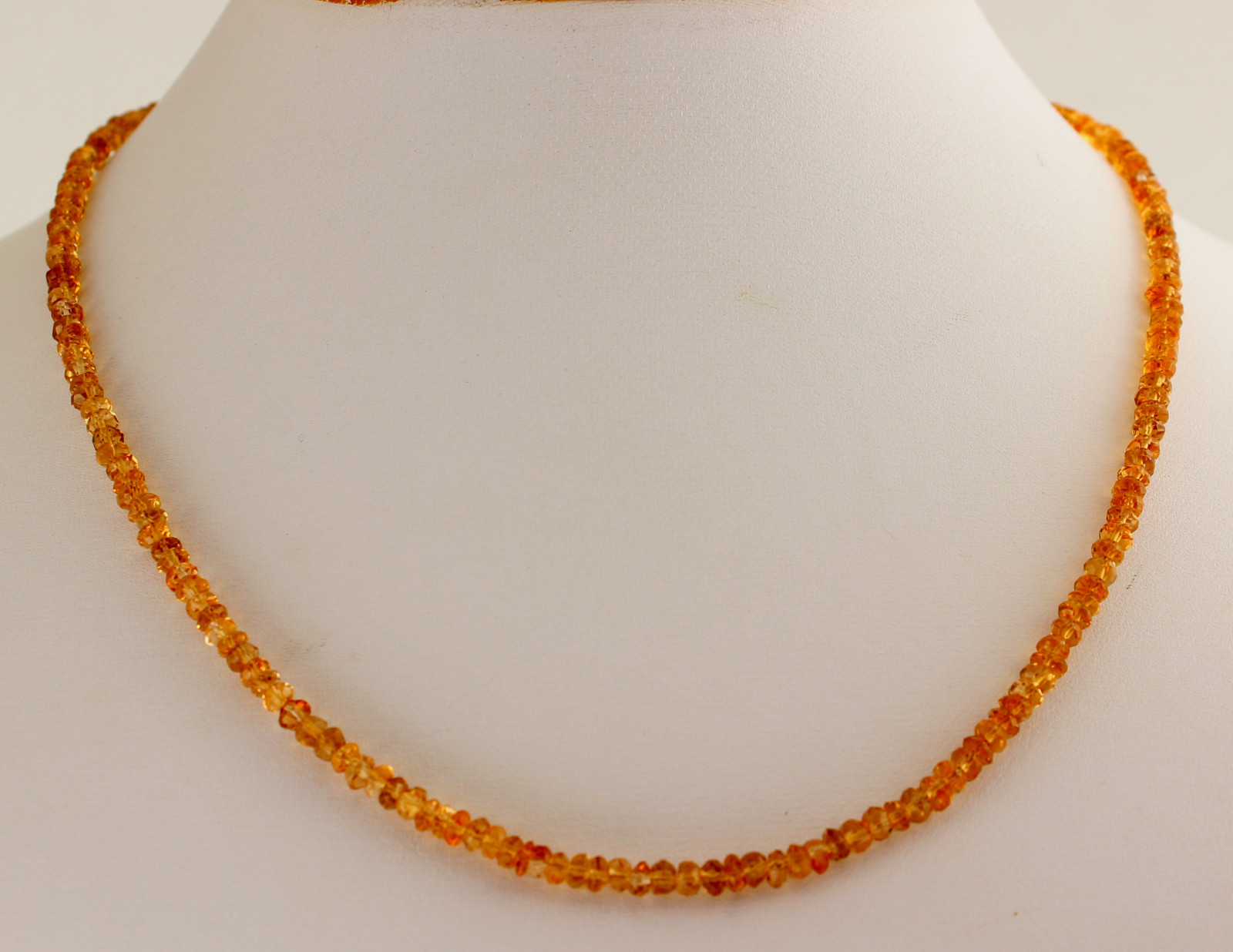 Citrine Collier de Pierres Précieuses Facettées Anneau Jaune Bijoux ca.45 CM Citrine Collier de Pierres Précieuses Facettées Anneau Jaune Bijoux ca.45 CM