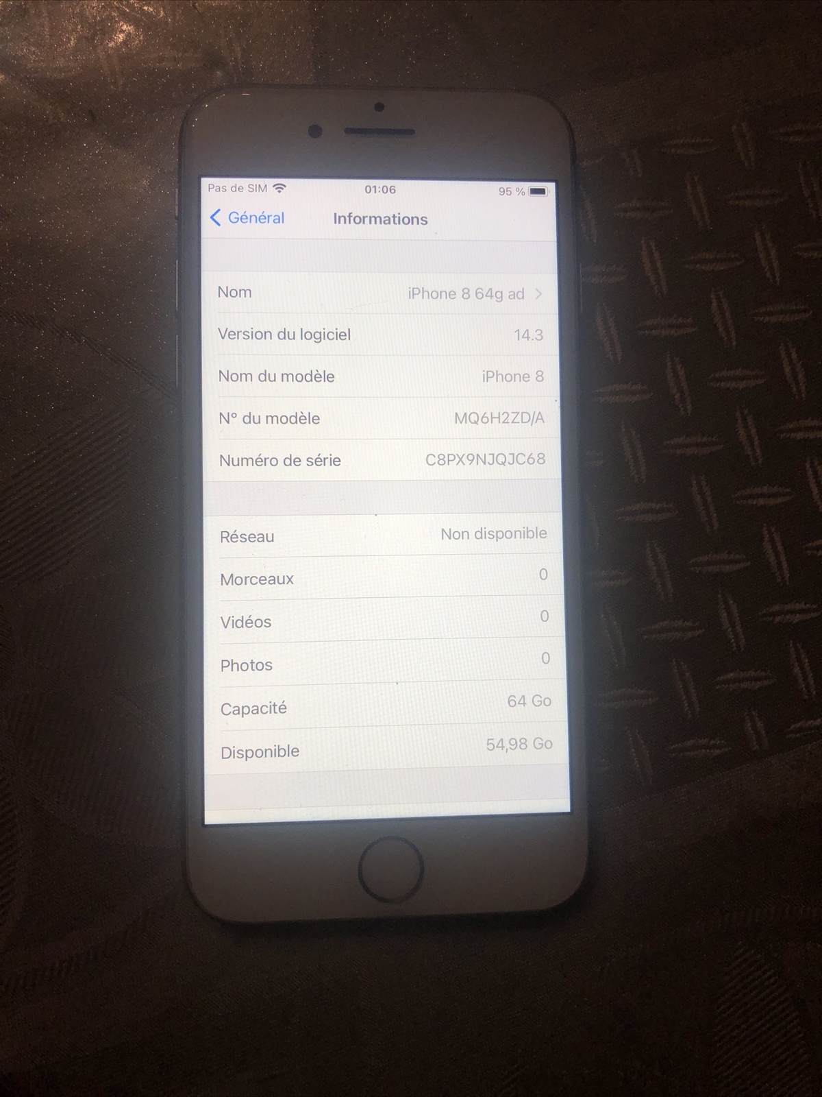 Apple iPhone 8 64go Gris Sidéral Téléphones mobiles 4.7″” Garantie Débloqué IOS