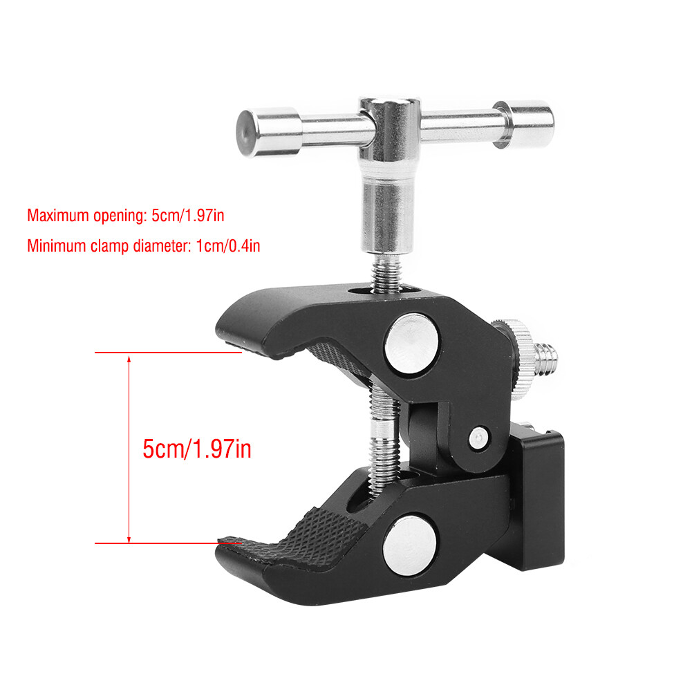 Pince à Griffe De Crabe Pour Appareil Photo Avec Monture De Sabot 1/4 Vis Pour