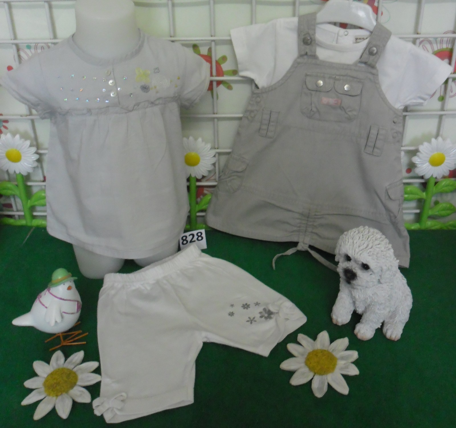 vêtements fille 6 mois,t-shirt GRAIN DE BLE,jupe salopette,short