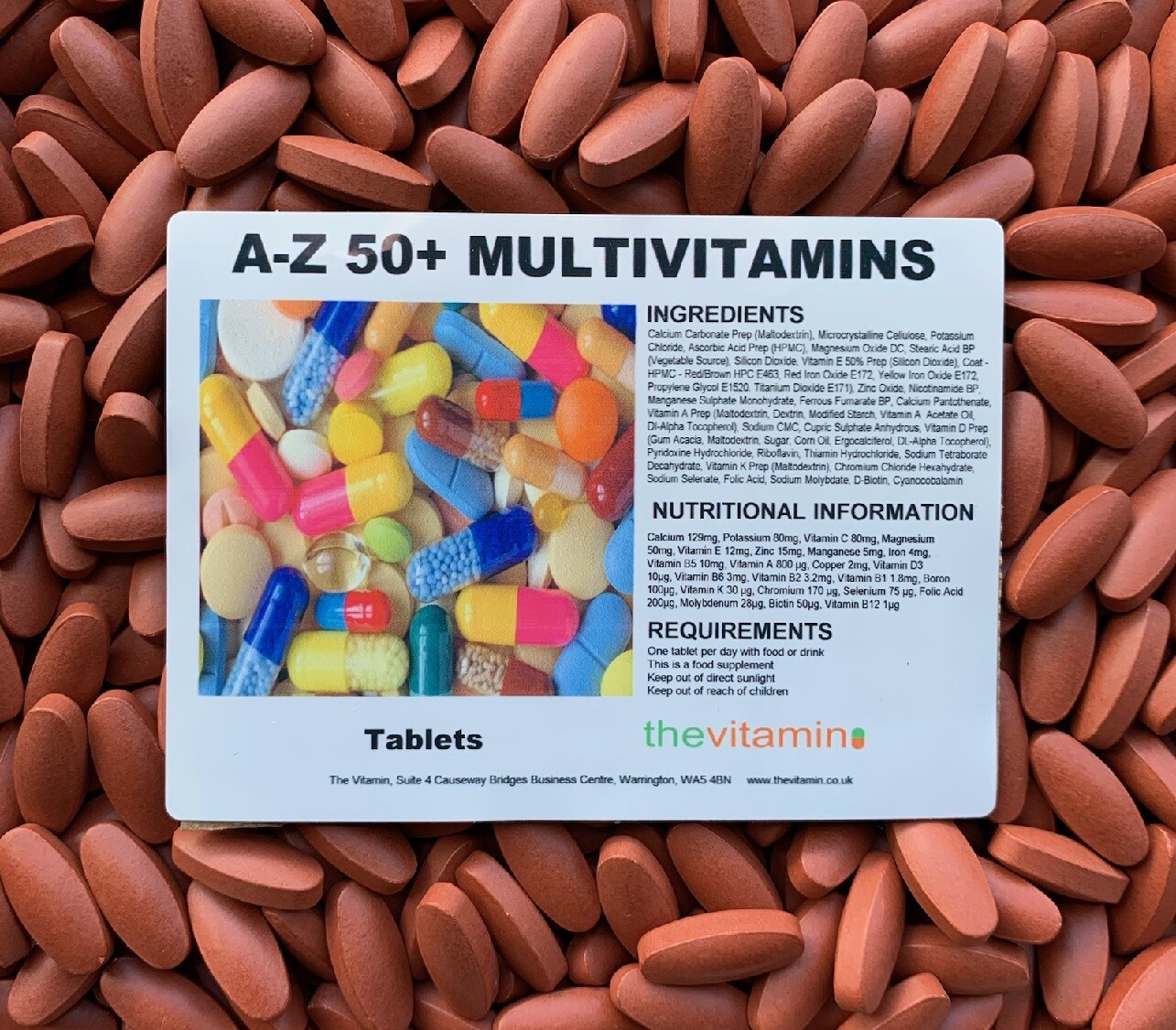 The Vitamine A – Z / 50 + Multi Vitamines 60 Comprimés – Sac The Vitamine A – Z / 50 + Multi Vitamines 60 Comprimés – Sac