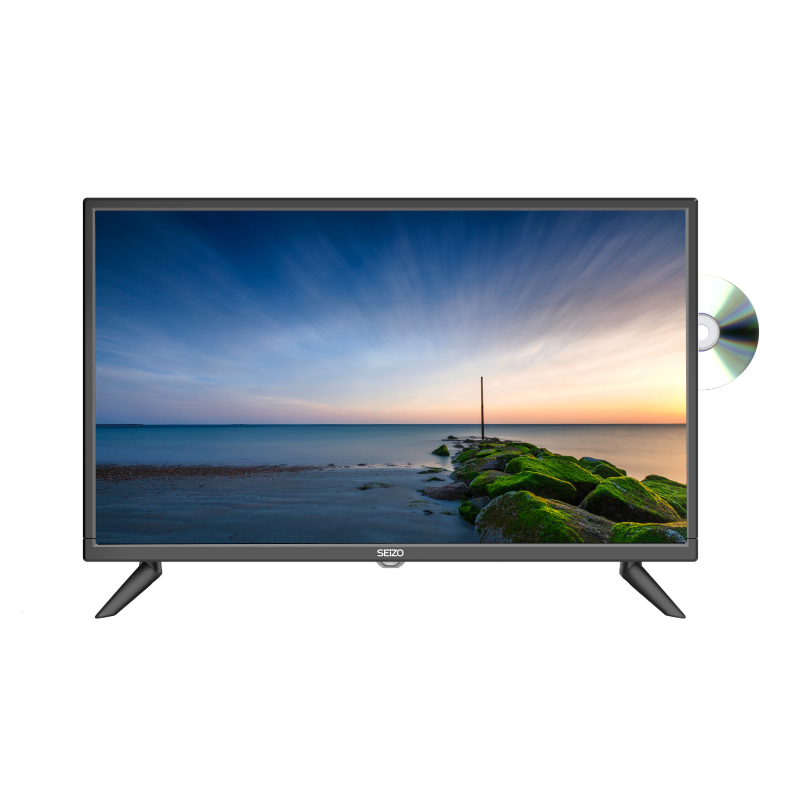 Seizo 24″ Inch HD TV with Built-in DVD and Freeview, HDMI, USB, VGA Seizo 24″ Inch HD TV with Built-in DVD and Freeview, HDMI, USB, VGA