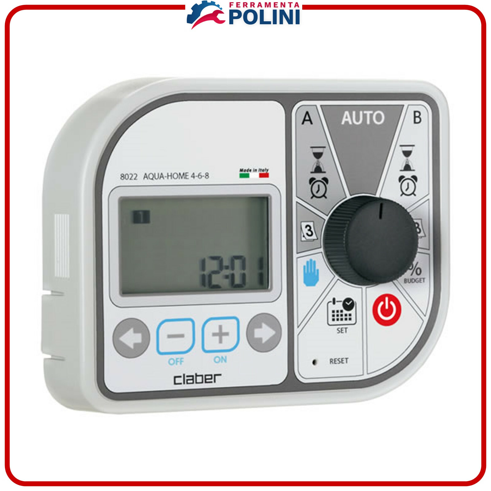 CLABER 8022 Commande/Programmeur Aqua-Accueil 4-6-8 Pour Irrigation Jardin CLABER 8022 Commande/Programmeur Aqua-Accueil 4-6-8 Pour Irrigation Jardin