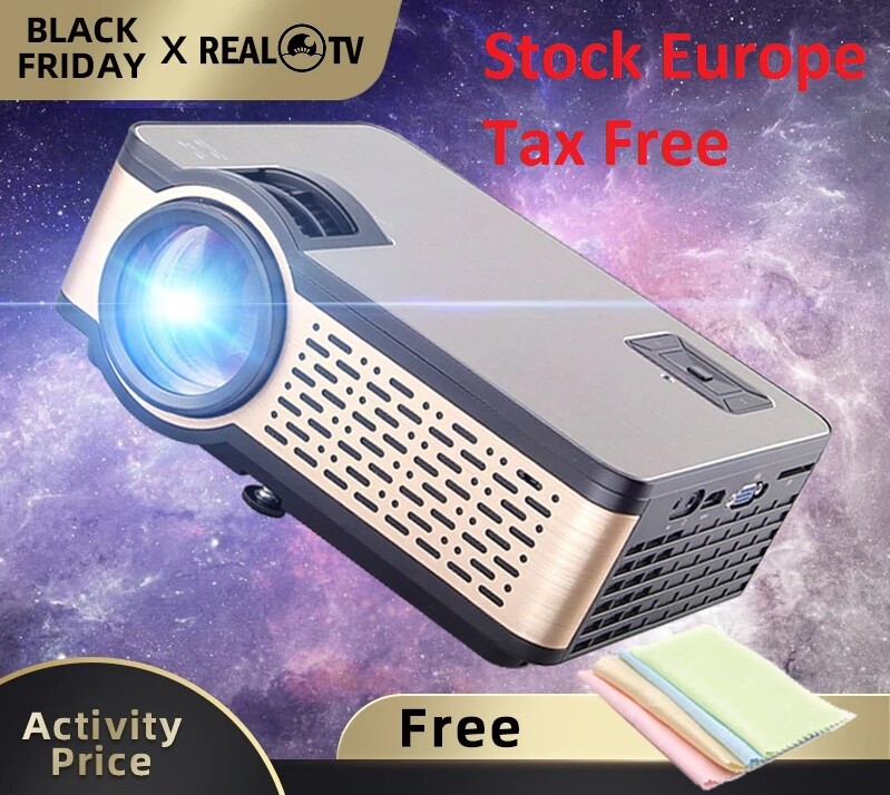 TV W5 HD Mini projecteur 4000 Lumen Android WIFI Bluetooth Support Portable 1080 TV W5 HD Mini projecteur 4000 Lumen Android WIFI Bluetooth Support Portable 1080