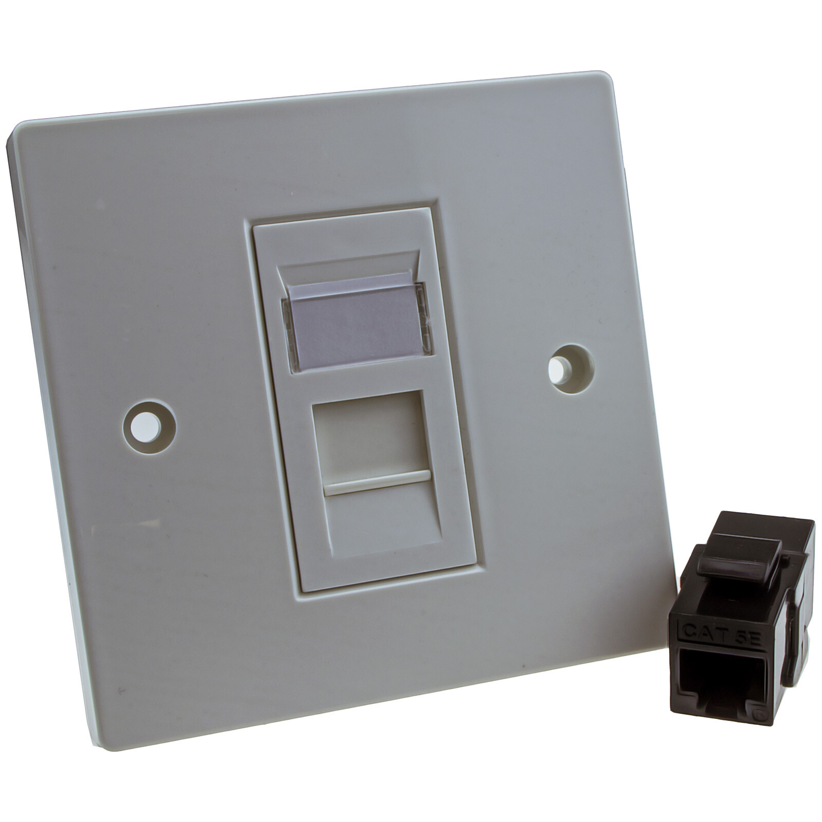 Éthernet Par Panneau Support Réseau Façade Encre RJ45 Raccord Cat5e/Cat6/Cat6A Éthernet Par Panneau Support Réseau Façade Encre RJ45 Raccord Cat5e/Cat6/Cat6A