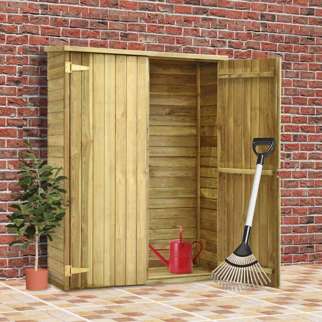 vidaXL Abri à Outils de Jardin 123x50x171 cm Pinède Imprégnée Cabane Remise