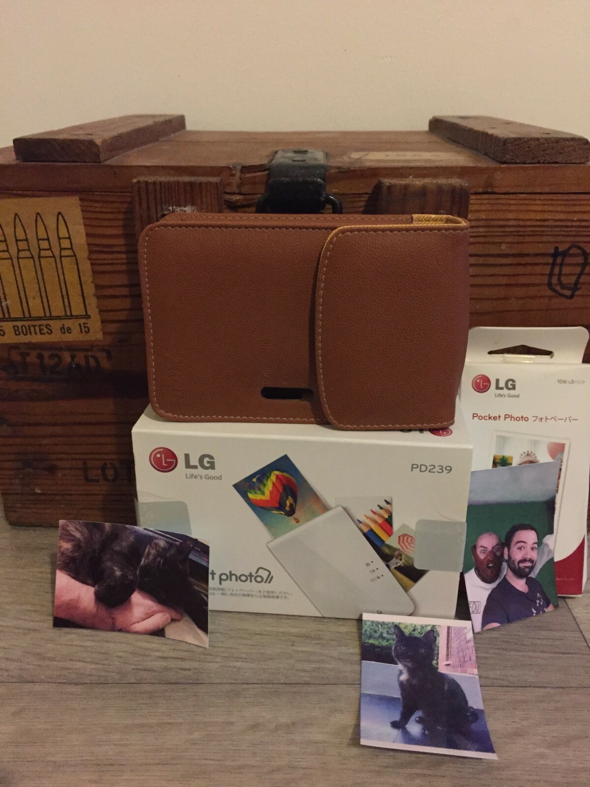 Imprimante sans Encre LG Pocket photo – Avec etui de protection + photos
