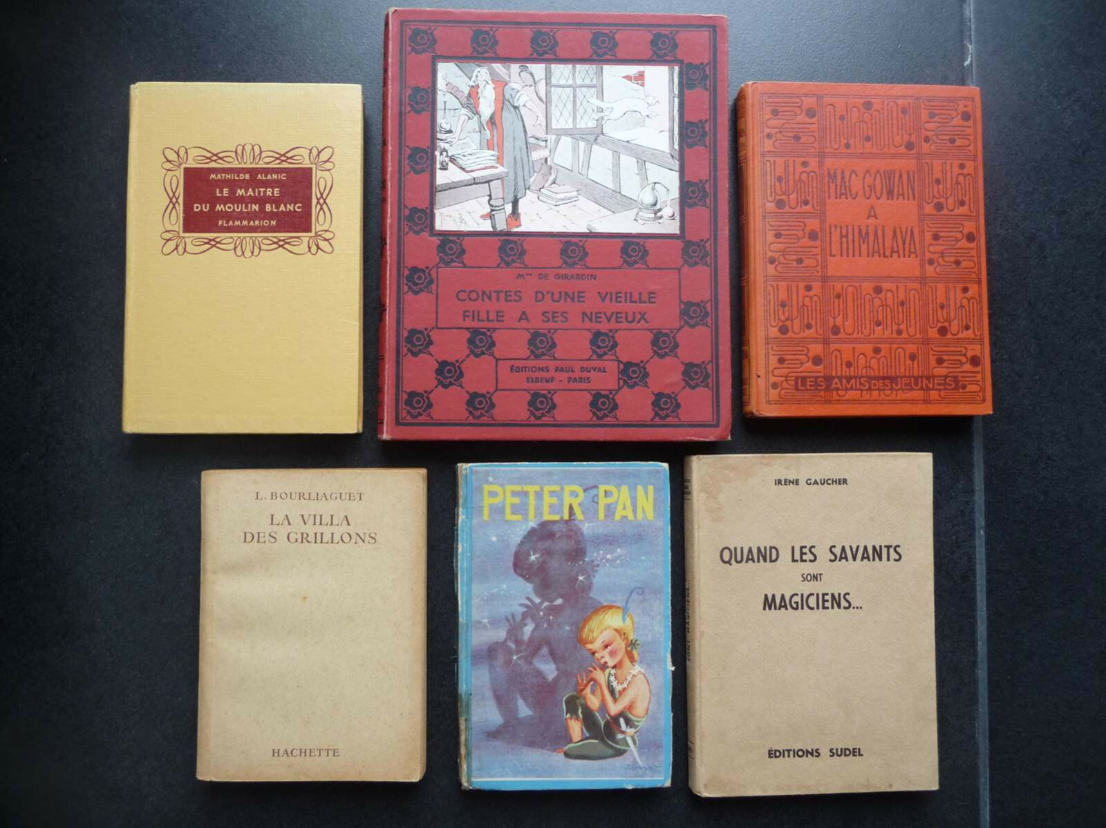 VINTAGE, années 1935 à 1954 – 6 livres de Collection, vendus en lot ou à l’unité