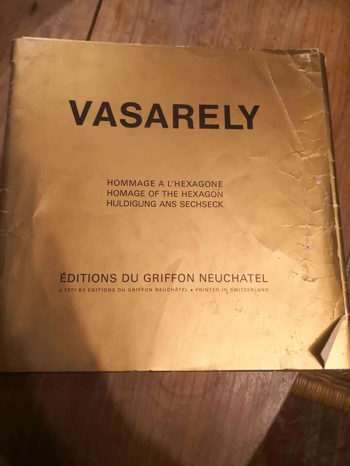 livre d’art Vasarely hommage à l’hexagone editions du Griffon 1971