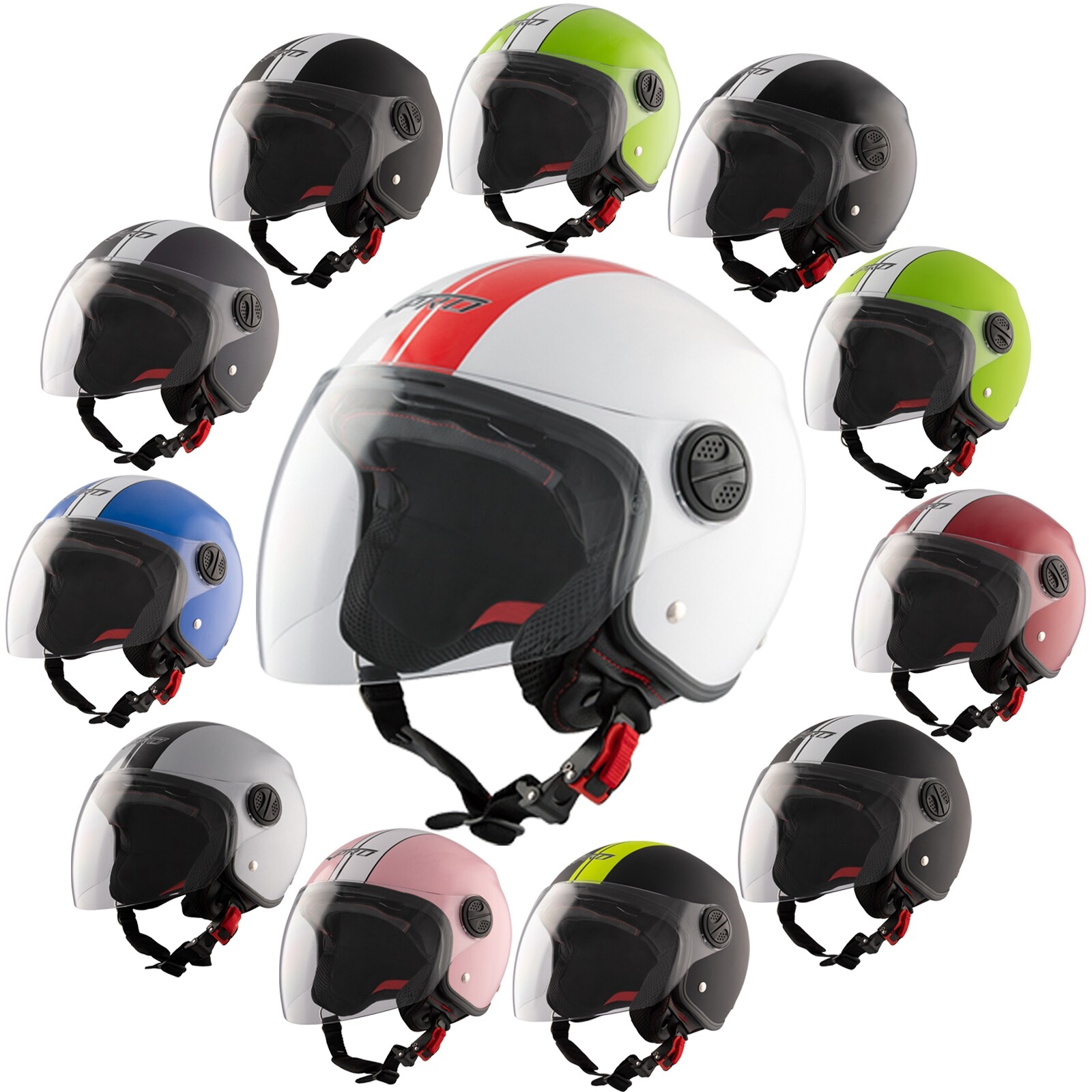 Casco Jet Moto Scooter Quad Omologato ECE Parasole Doppia Visiera Sonicmoto Casco Jet Moto Scooter Quad Omologato ECE Parasole Doppia Visiera Sonicmoto