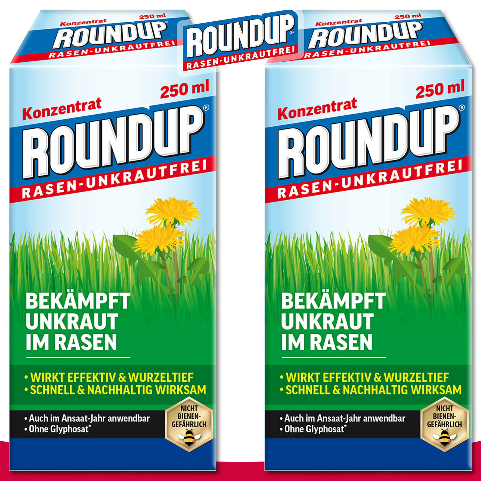 Roundup Gazon Désherbant 2 x 250 ML Concentré Ortie Chiendent Chardon Jardin Roundup Gazon Désherbant 2 x 250 ML Concentré Ortie Chiendent Chardon Jardin