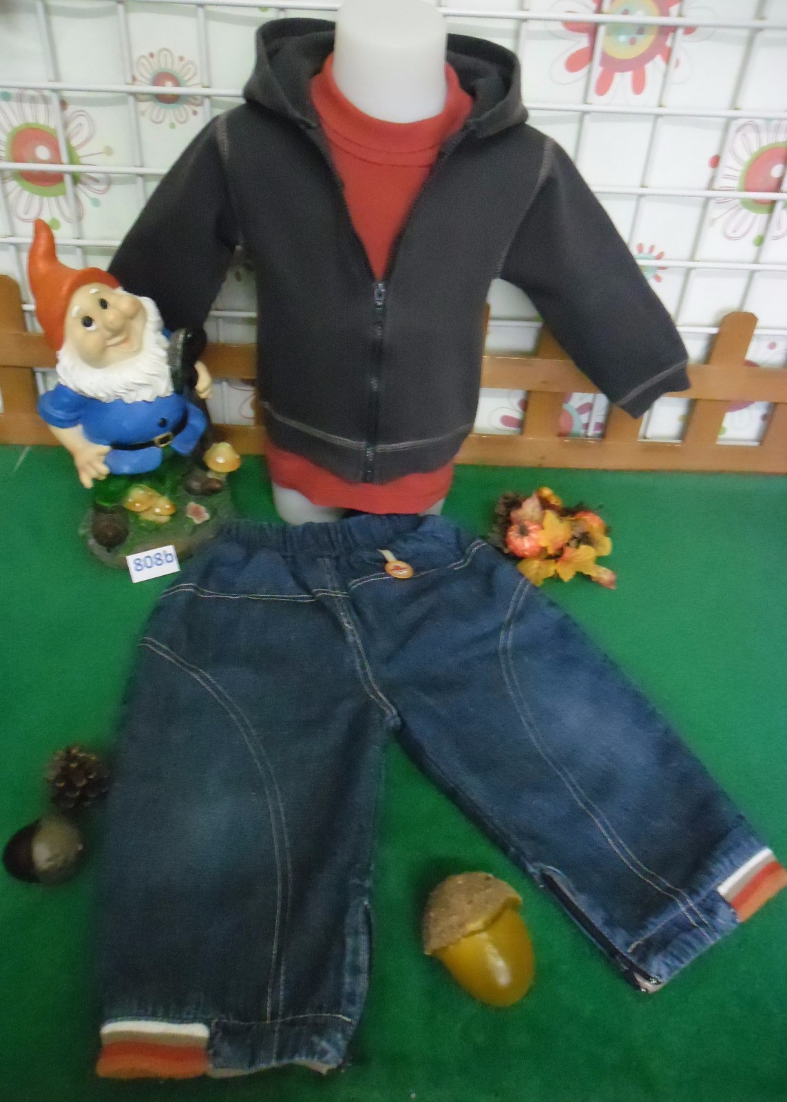 vêtements garçon 18 mois,jean doublé,sous-pull,gilet