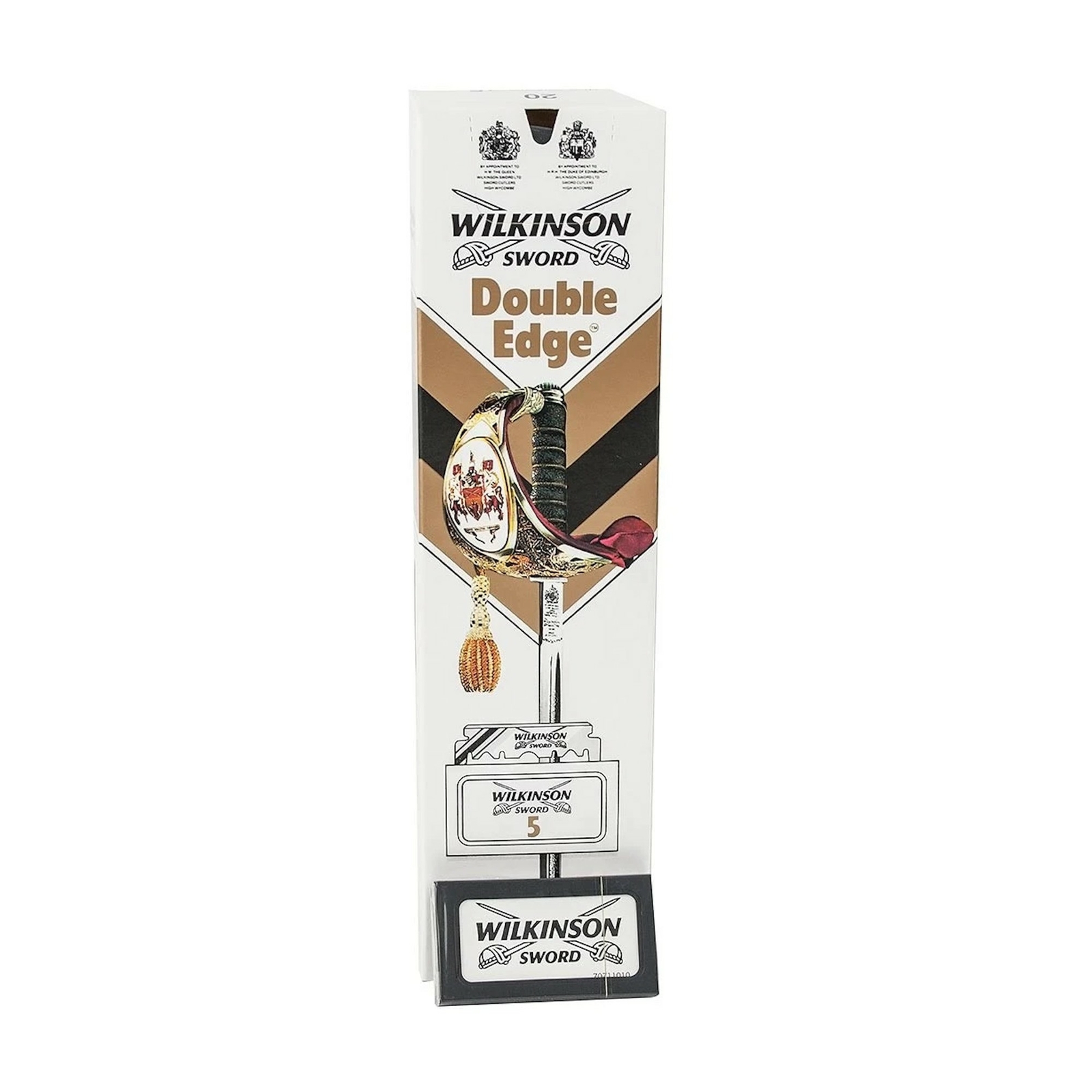 Wilkinson Sword Double Edge Lames Rasage Barbe Attelle 100 (20 x 5) de Rasoir