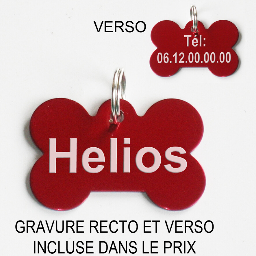 Medaille identité chien gravée. Gravure medaillon OS Medaille identité chien gravée. Gravure medaillon OS