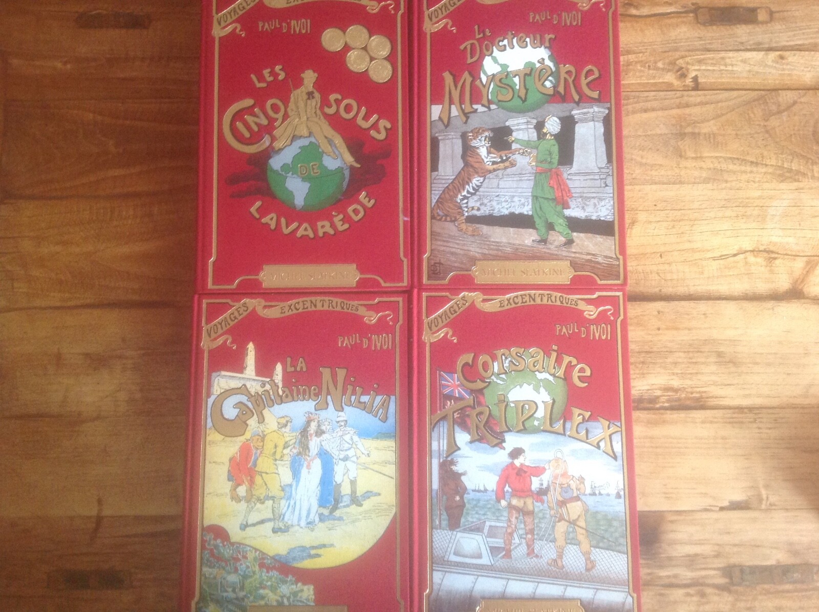 Lot de 4 livres voyages excentriques Paul d’ivoi corsaire triplex etc Lot de 4 livres voyages excentriques Paul d’ivoi corsaire triplex etc