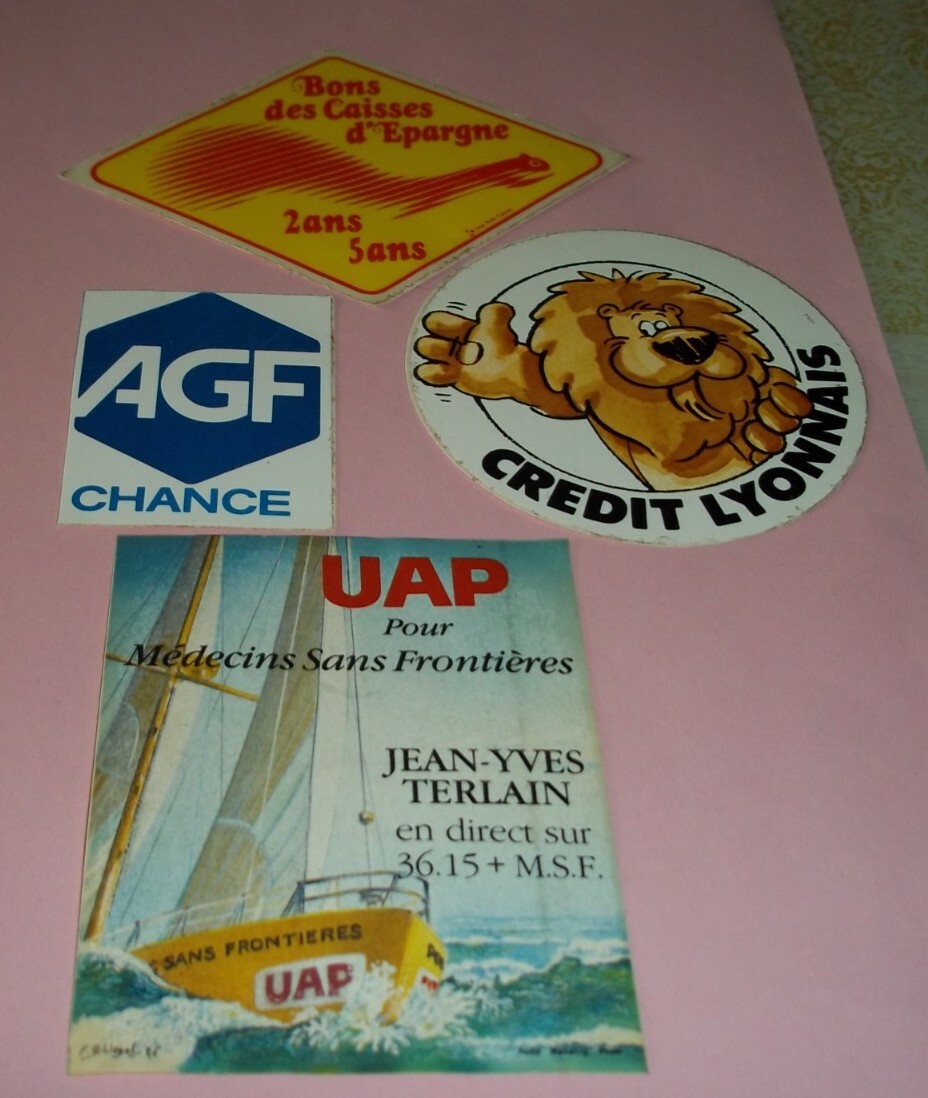 autocollants banques