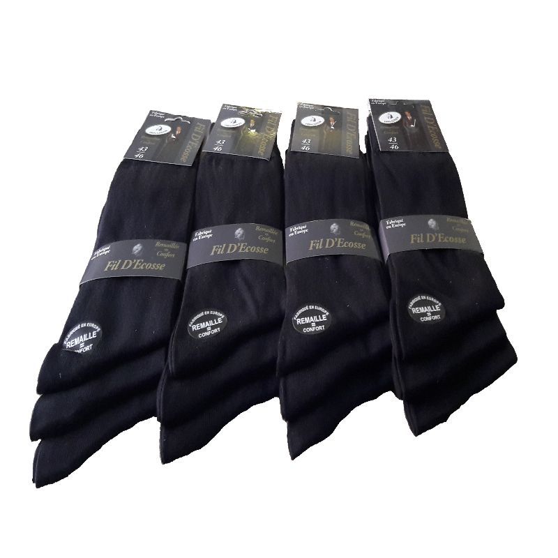 12 à 96 paires de chaussettes SPECIAL PIEDS SENSIBLES 100% coton FIL D’ ECOSSE 12 à 96 paires de chaussettes SPECIAL PIEDS SENSIBLES 100% coton FIL D’ ECOSSE