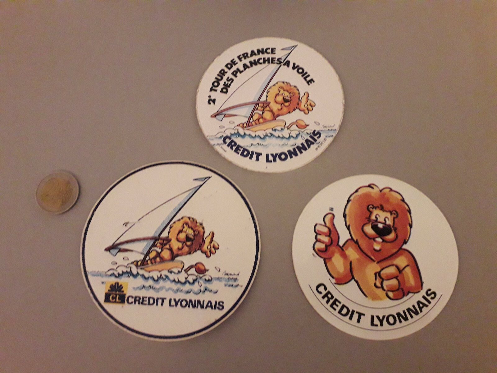 Série 3 Autocollants CREDIT LYONNAIS 2 éme TOUR DE France des planches a VOILE Série 3 Autocollants CREDIT LYONNAIS 2 éme TOUR DE France des planches a VOILE