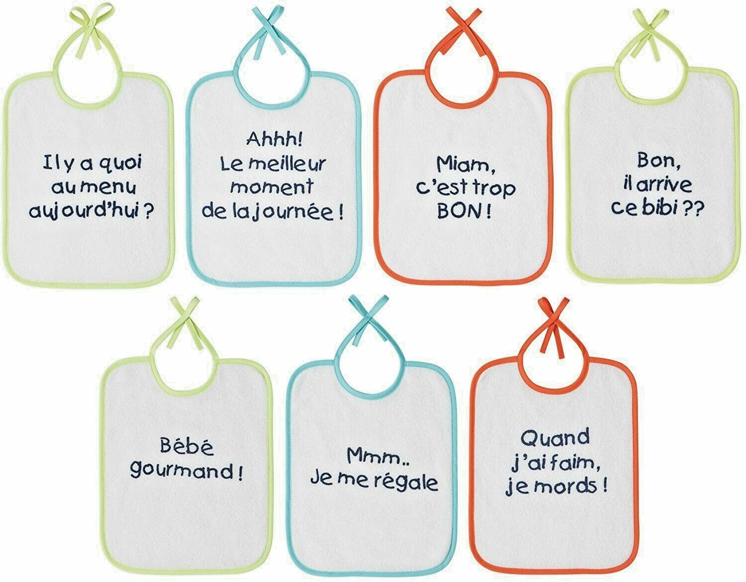 Lot 5 Bavoir Bebe Enfant Puericulture Ecriture Famille Lavable Cadeau Naissance Lot 5 Bavoir Bebe Enfant Puericulture Ecriture Famille Lavable Cadeau Naissance