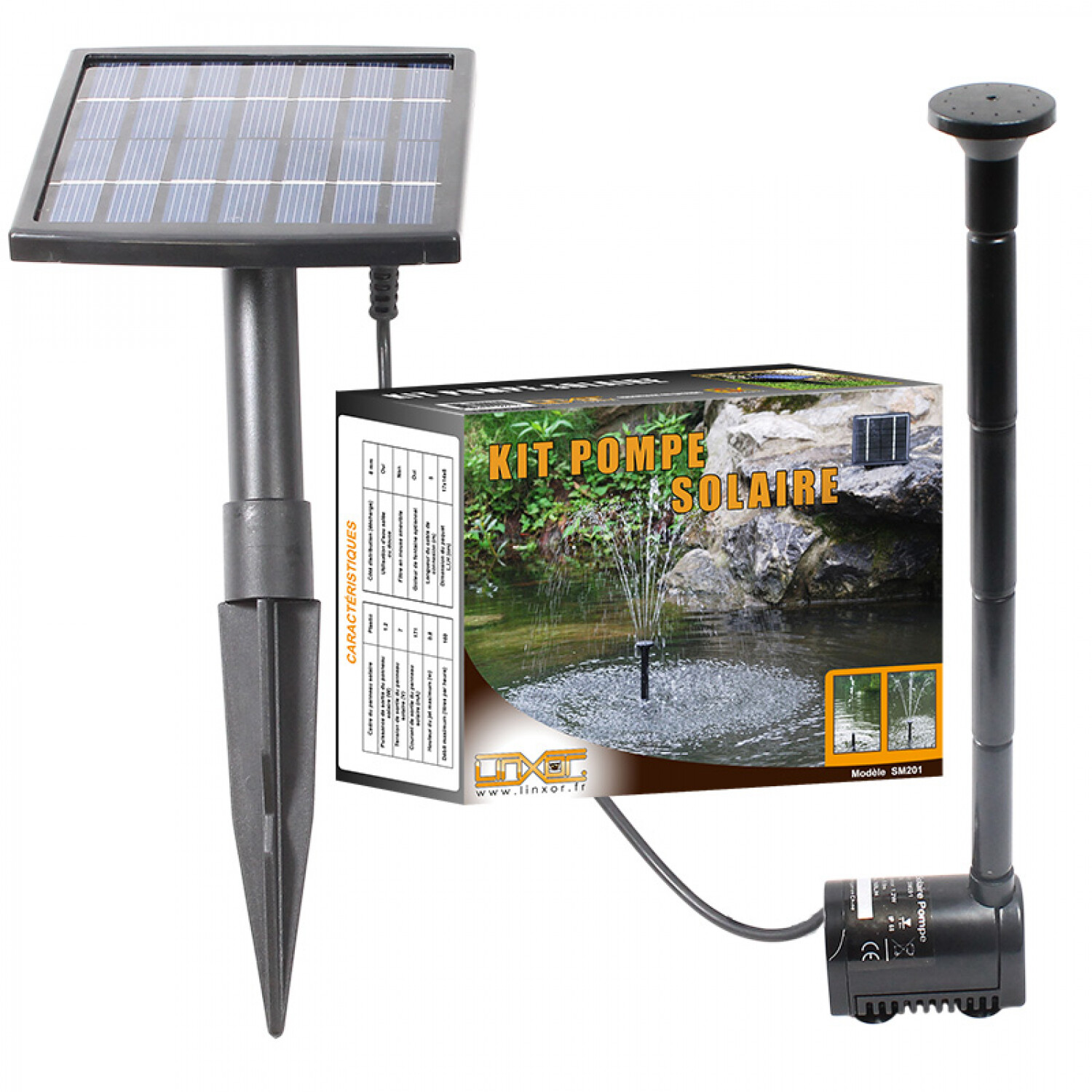 POMPE A EAU SOLAIRE / Fontaine Piscine Bassin Jardin