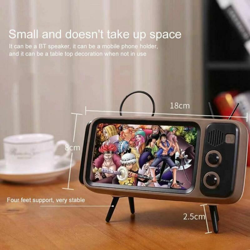 Mini Portable Rétro BT Bluetooth Musique TV Design Téléphone Portable De Spe Mini Portable Rétro BT Bluetooth Musique TV Design Téléphone Portable De Spe