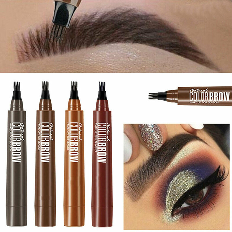 4 Tête Maquillage Crayon À Sourcils Tatouage Durable Eyebrow Pen Stylo Étanche 4 Tête Maquillage Crayon À Sourcils Tatouage Durable Eyebrow Pen Stylo Étanche