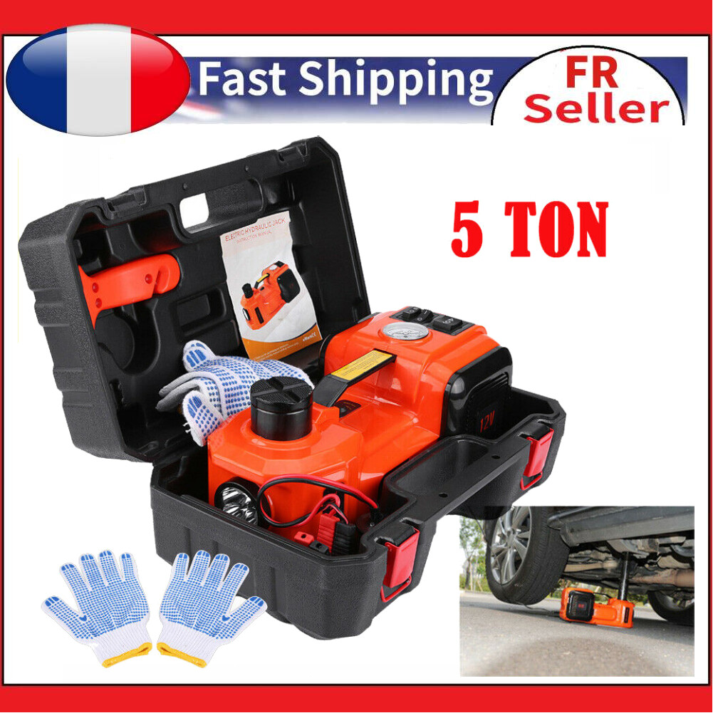 5Ton 12V DC Ascenseur hydraulique électrique de cric de plancher de voiture Kit