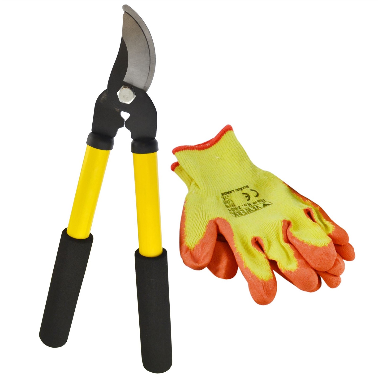 Jeu d’outils de jardin taille-haie Cisaille coupe-Élagueurs Sécateurs Gants de