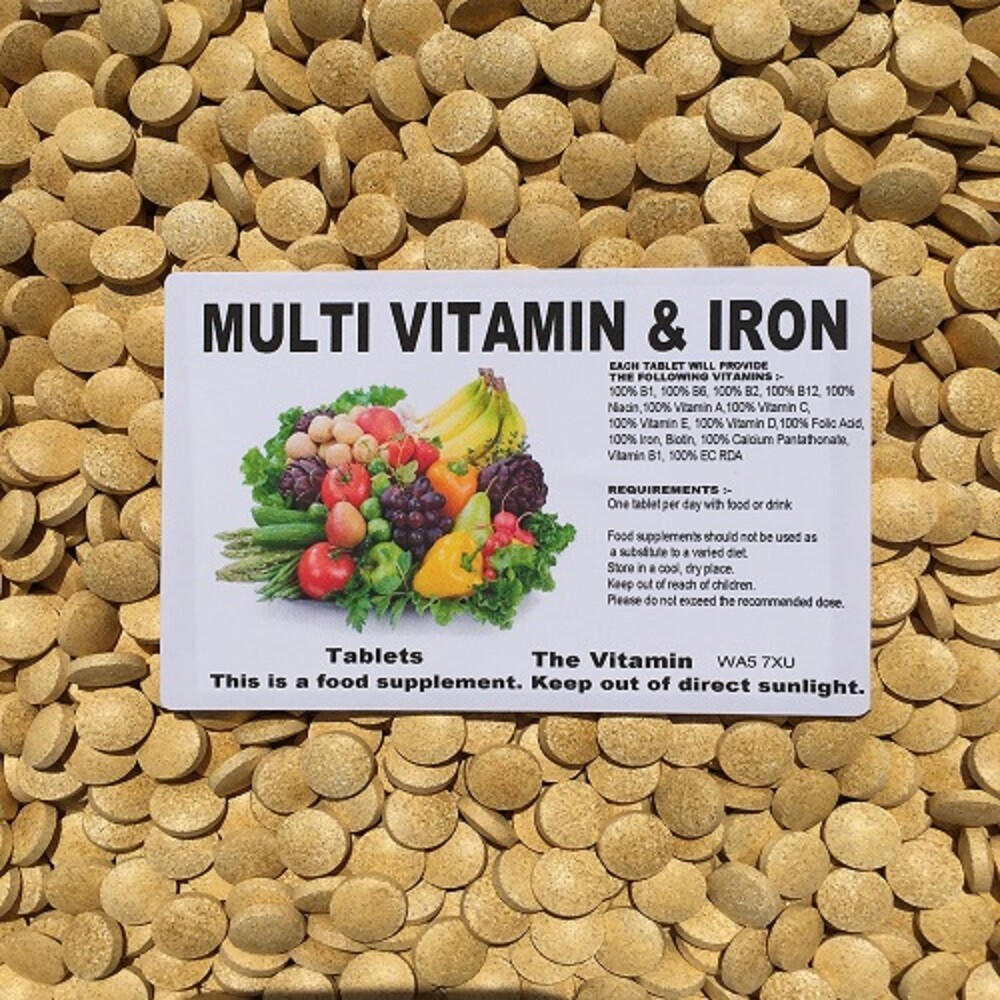 The Vitamine Multi Vitamines Et Fer 365 Comprimés – Emballé The Vitamine Multi Vitamines Et Fer 365 Comprimés – Emballé