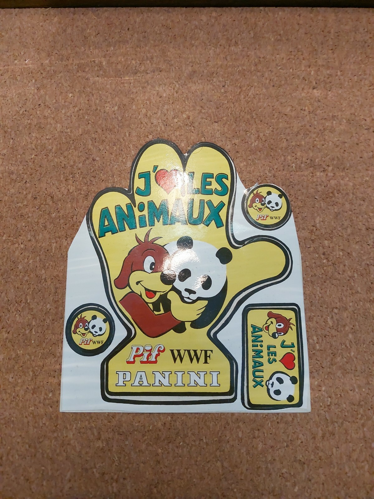 Planche Autocollants Stickers Pif Wwf Panini Planche Autocollants Stickers Pif Wwf Panini