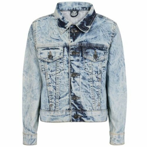 Enfants New Mode Jeans Veste Ligth Bleu Tie And Dye Manteau pour Filles Âge 3-13
