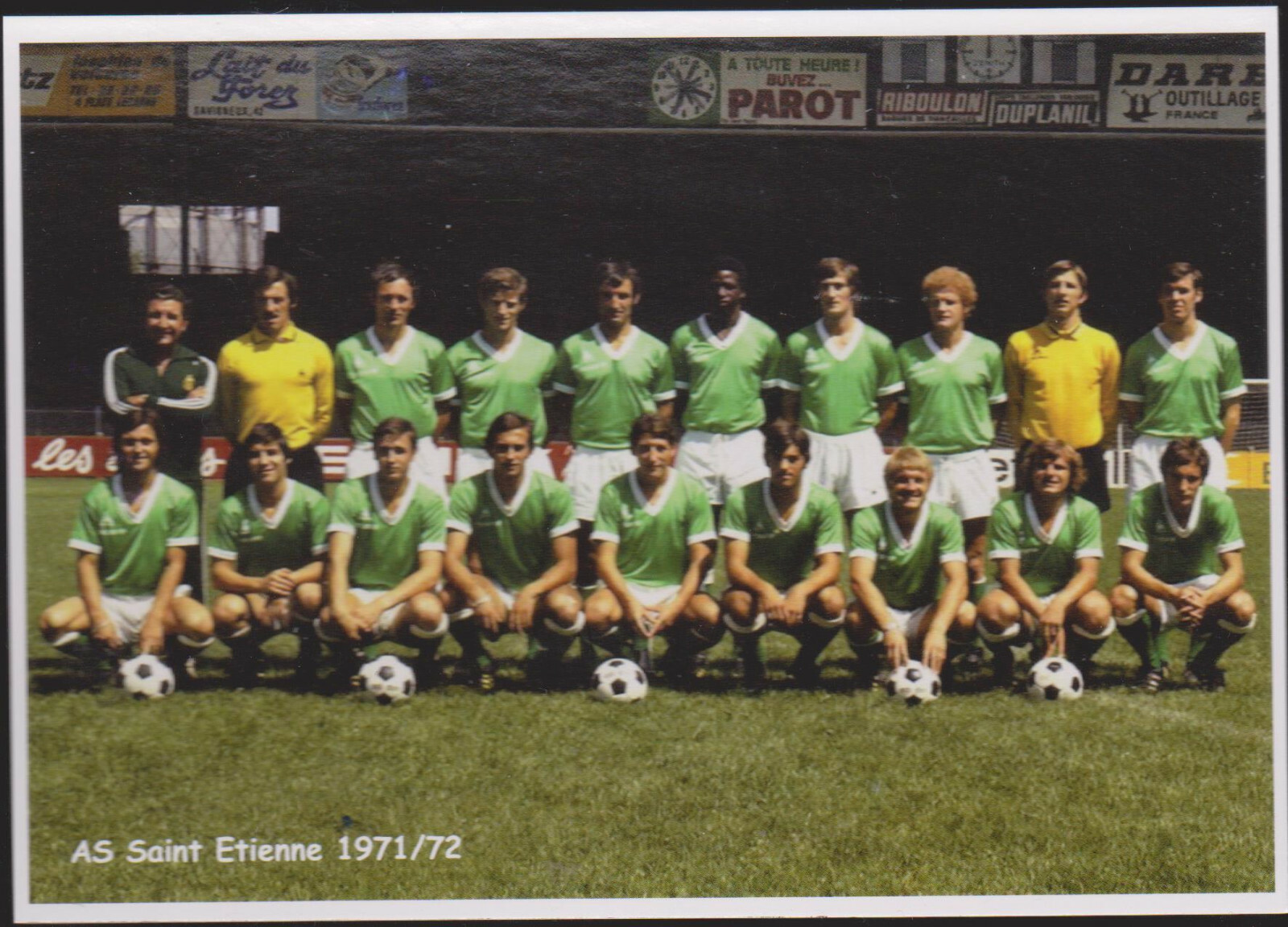 FOOTBALL CP EQUIPE DE SAINT ETIENNE 1971/72