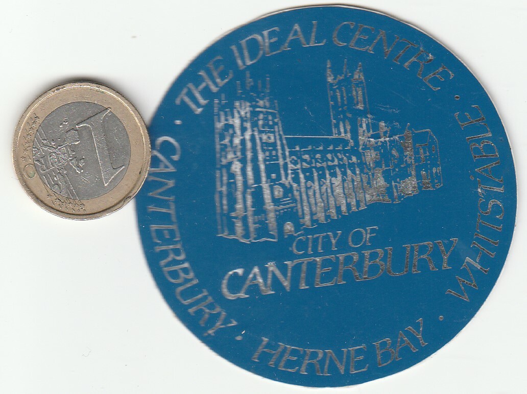 AUTOCOLLANTS . Régionalisme CANTERBURY