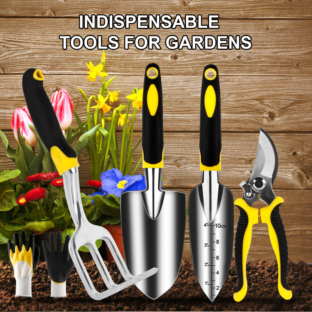 Outil de Jardin 5 Set Sécateur Grattoir à Joints Jardinage Ensemble Pelle Outil de Jardin 5 Set Sécateur Grattoir à Joints Jardinage Ensemble Pelle