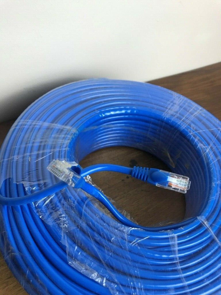 Cable Réseau Ethernet 100 mètres 100m RJ45 Cat 6 100% neuf